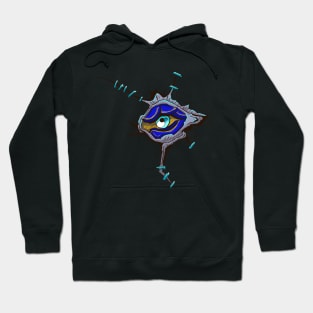 The Monster Eye - Japanese art style - vector illustration Hoodie